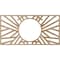 Ekena Millwork Hoover Wood Fretwork Pierced Ceiling Medallion, Red Oak, 36"W x 18"H x 13 3/8"ID x 3/8"T CMWP36X18X0375HORO - alternate 2